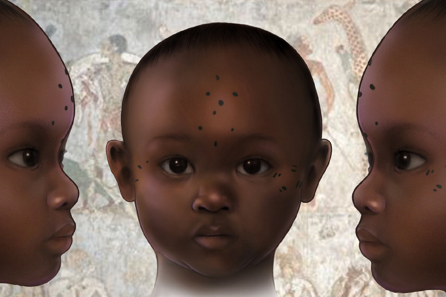 Tetování batolat v křesťanské Núbii: Rituál víry, ochrana před nemocemi nebo jen móda?